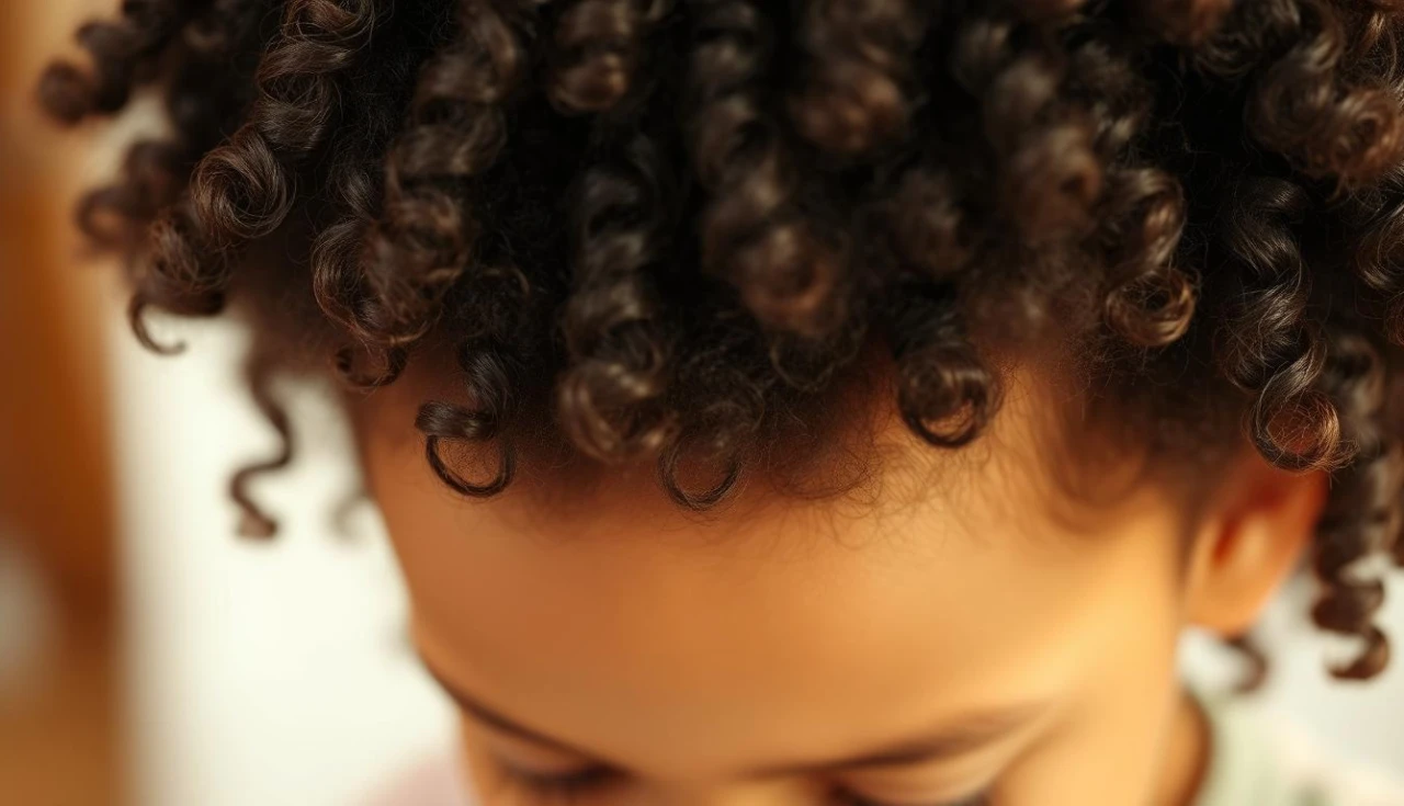 Definição de cachos infantis