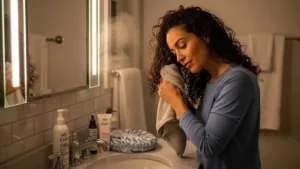 Rotina Noturna para Cachos sem Frizz e Definição Prolongada