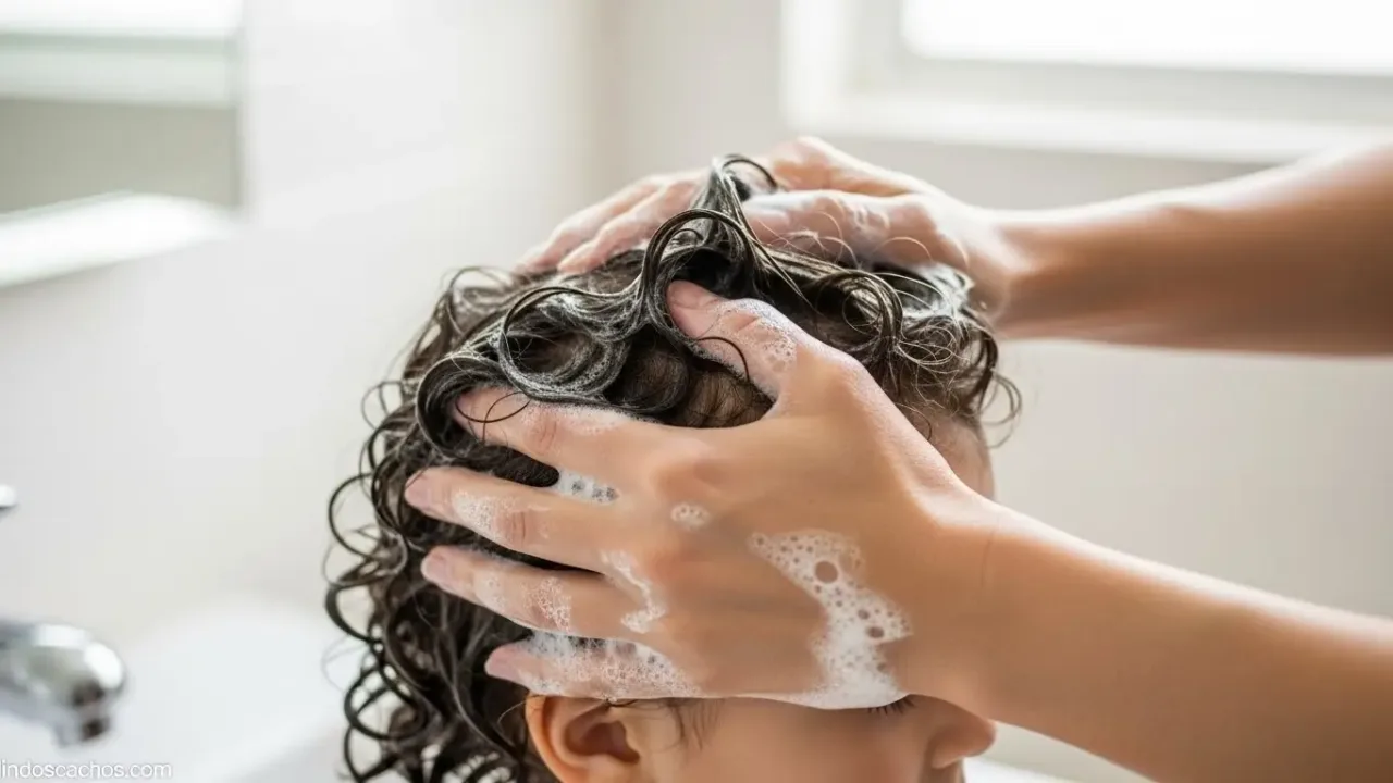 Higienização Suave: Lavando Cachos Sem Ressecar