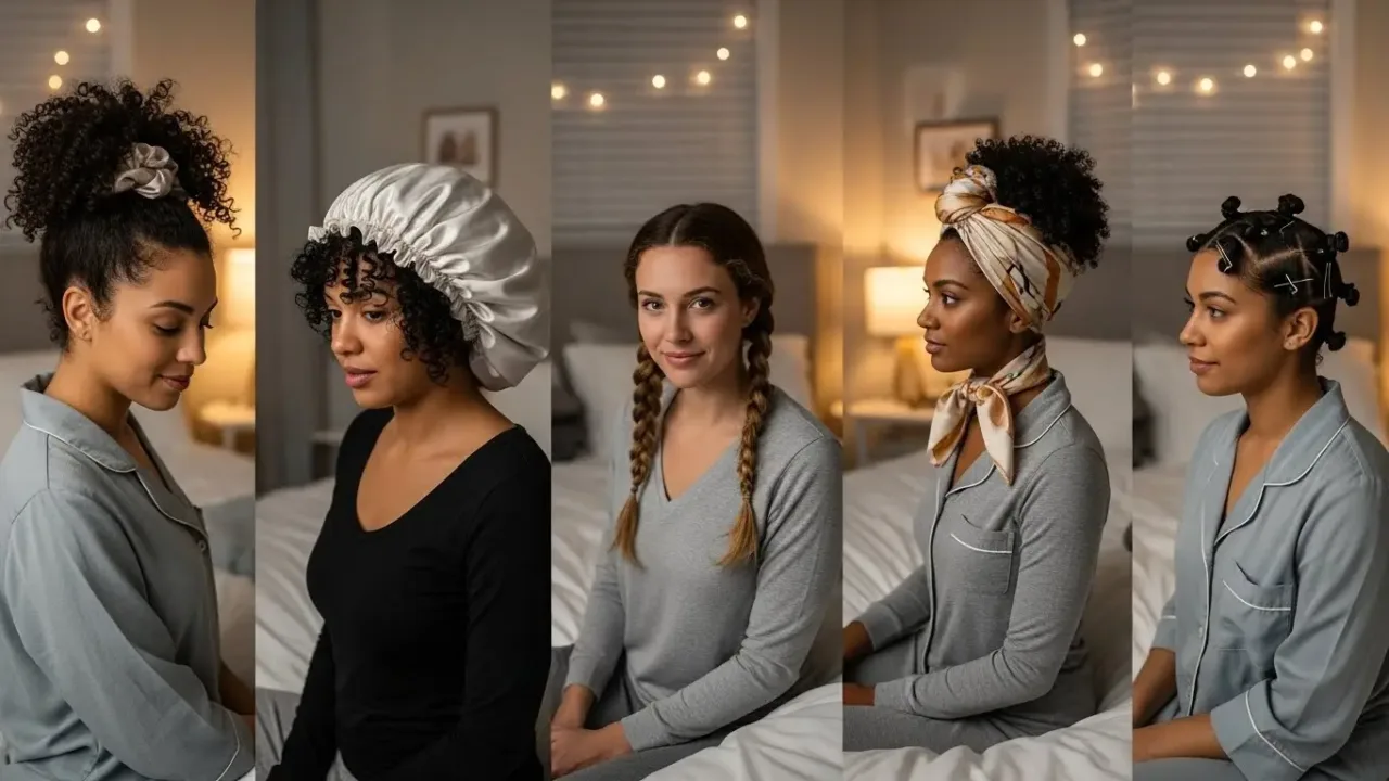 Penteados noturnos para preservar cachos