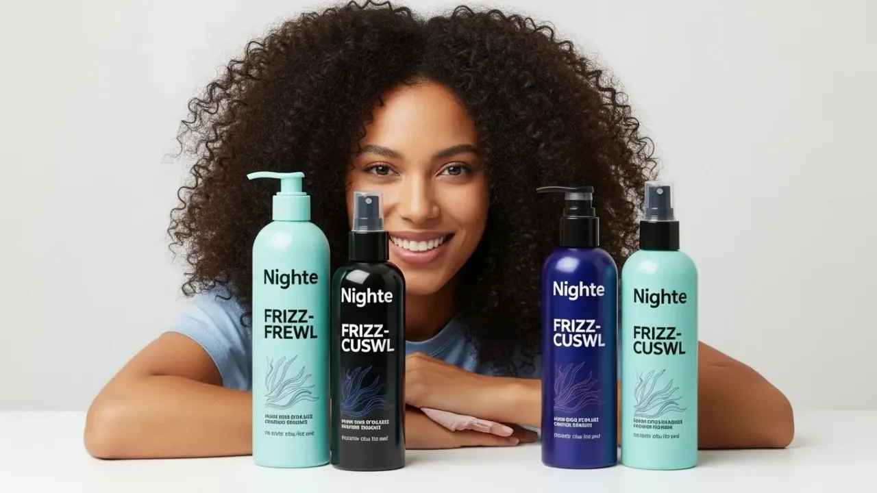 Produtos noturnos para cachos sem frizz
