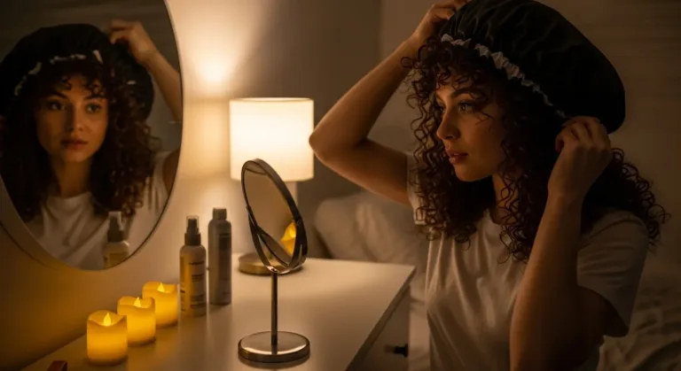 Como Evitar Frizz nos Cachos à Noite