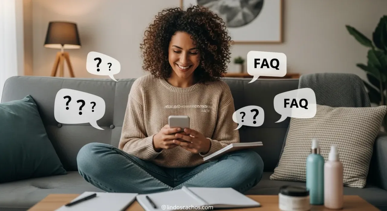 Perguntas frequentes sobre hidratação caseira em cachos