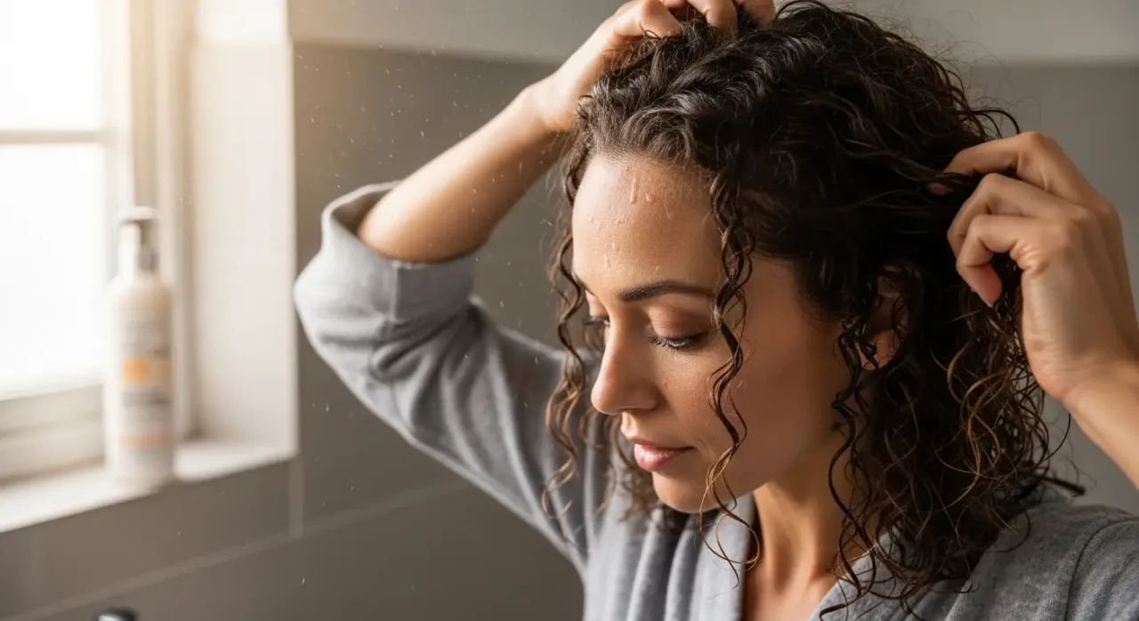 Preparando o cabelo cacheado antes da finalização